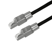 Outdoor Cat6a Cat6 Patch Cord Tool Free Plug RJ45 Jumper Cables TPE Outer Sheath